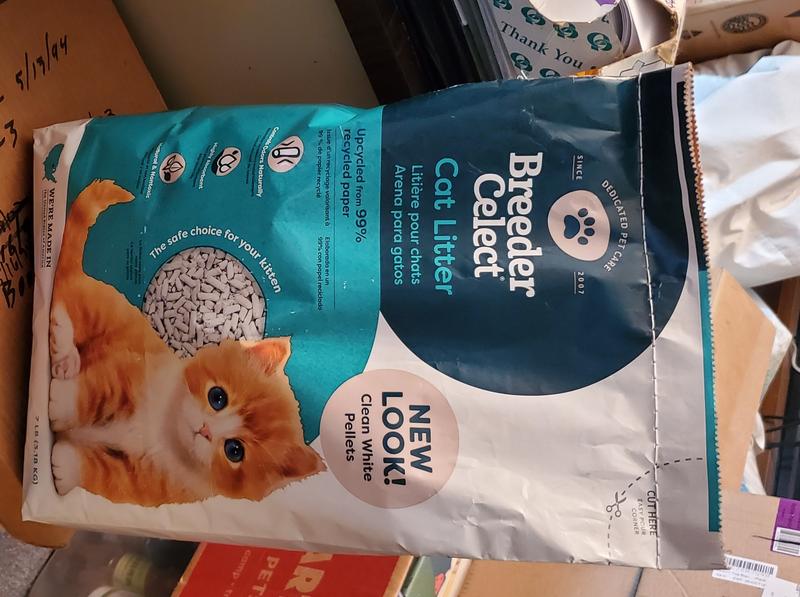 BREEDER CELECT Paper Pellet Cat Litter 7 lb bag Chewy