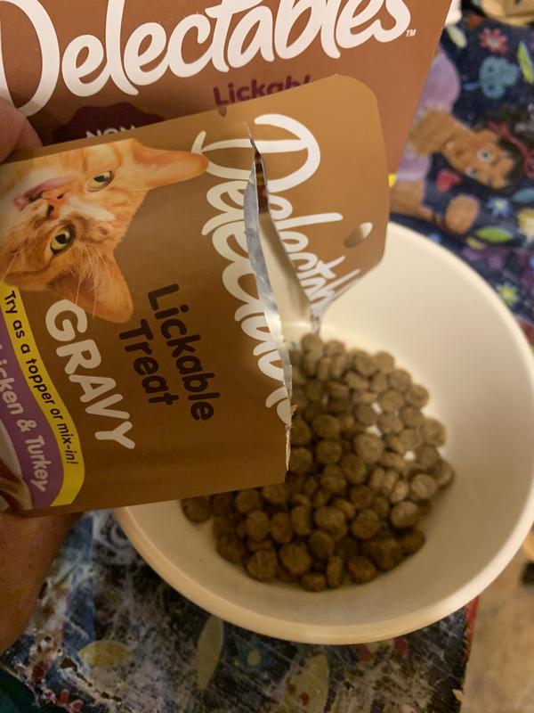 HARTZ Delectables Gravy Variety Pack Lickable Cat Treats, 1.4oz tubes