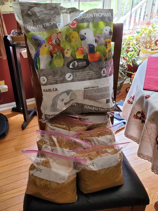 Ripped bag and fits in 6, 1-gallon bags