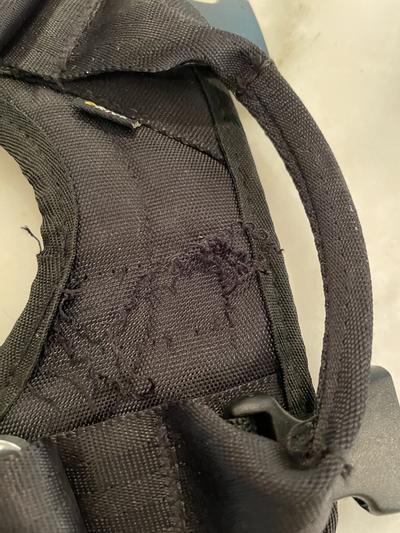 Stitching for d-rings did not hold