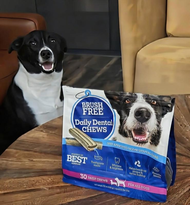 VETALITY Brush Free Twist & Lick Chicken Flavored Dental Gel for