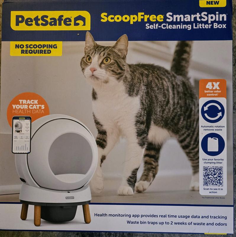 PETSAFE ScoopFree SmartSpin Self Cleaning Cat Litter Box reviews Chewy