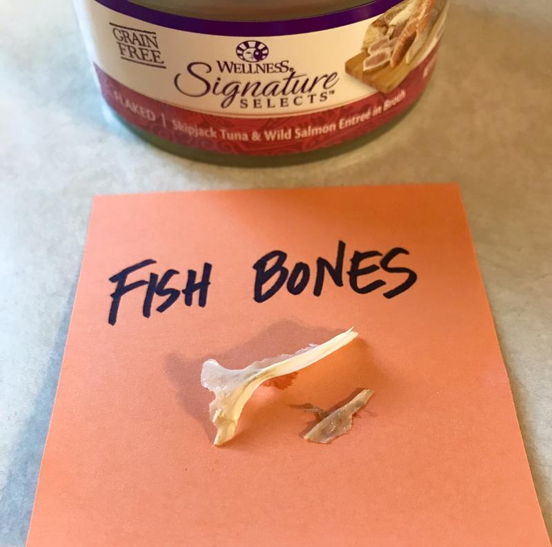 Large bones, choking hazard