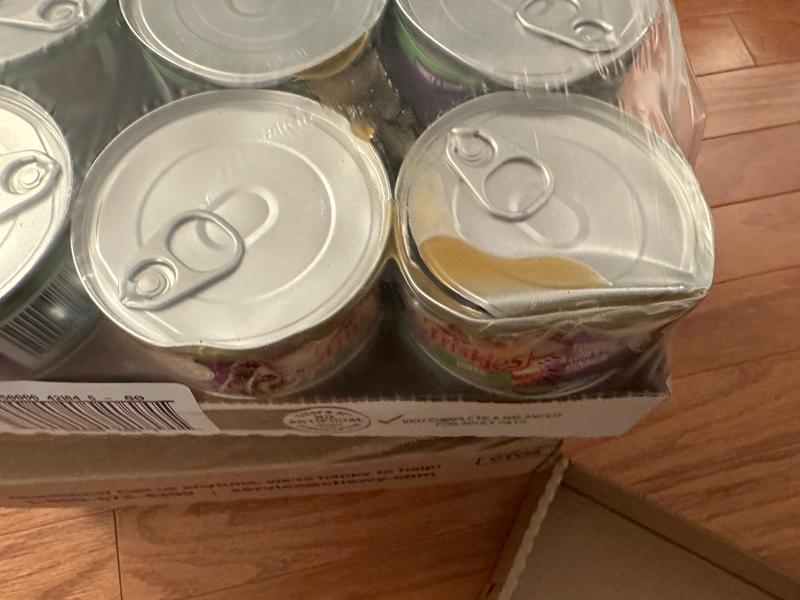 Typical FedEx damage to my monthly 4-case auto-ship.