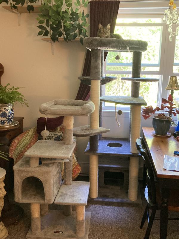 FRISCO 65in XXL Heavy Duty Cat Tree, Gray