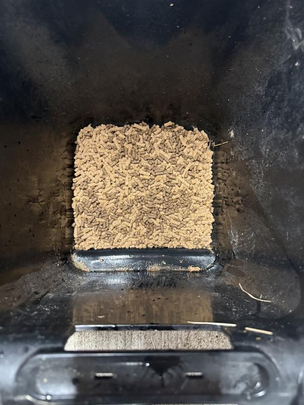What it looks like after watering it.  We do this for my senior horses, but like the fact that they’re all getting more water too.  Our horses don’t complain about mushy feed, so we get water in them where we can.