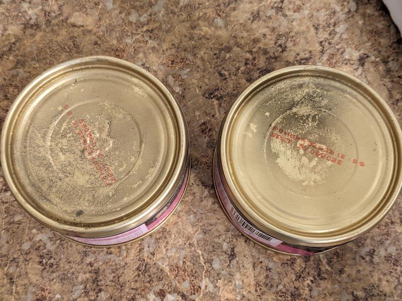 Mold on the bottom of cans