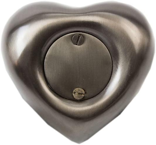 A Pet's Life Arielle Heart Paw Dog & Cat Urn Back Side