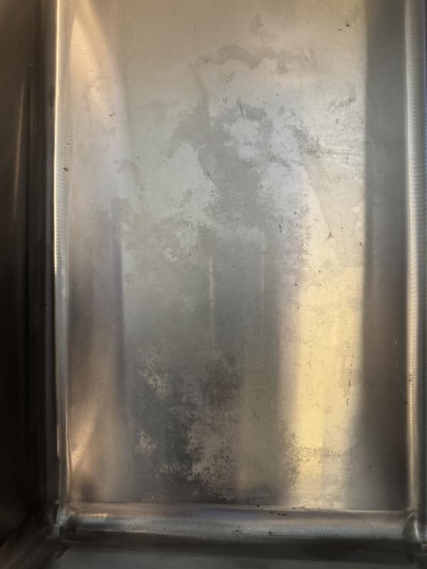 Rusting and build up at 2 weeks