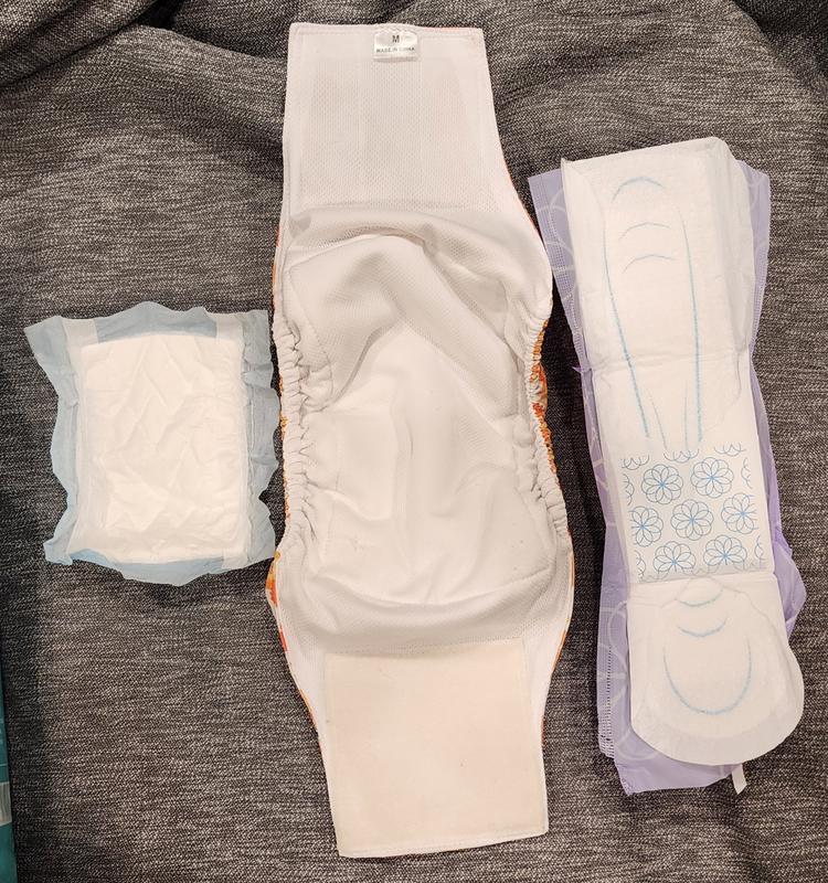 size comparison to women's sanitary pad