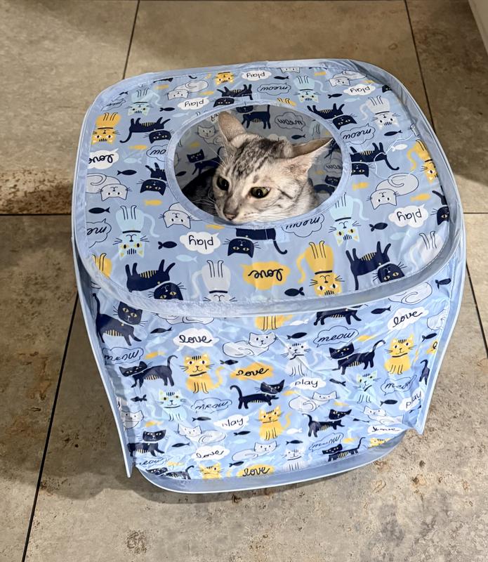 He flips it over so one of the holes is at the top