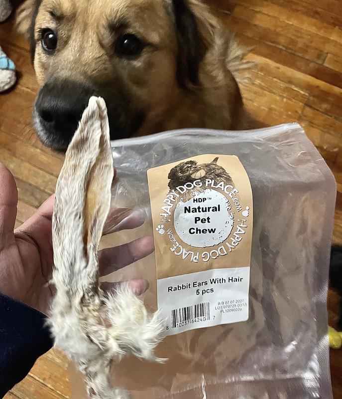 HDP Rabbit Furry Ears Dog Chews, 5 count - Chewy.com
