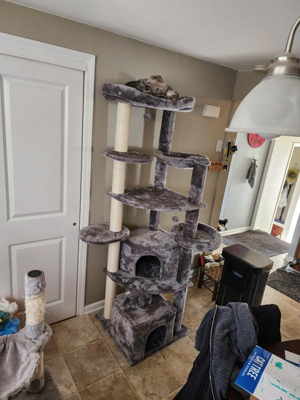 FRISCO 76-in XXL Heavy Duty Cat Tree, Gray - Chewy.com