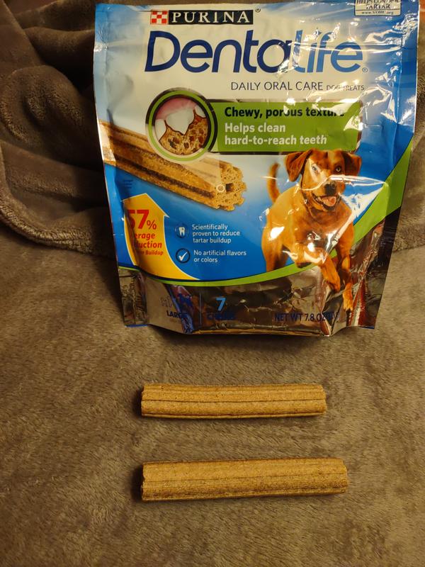 DENTALIFE Daily Oral Care Large Dental Dog Treats, 18 count