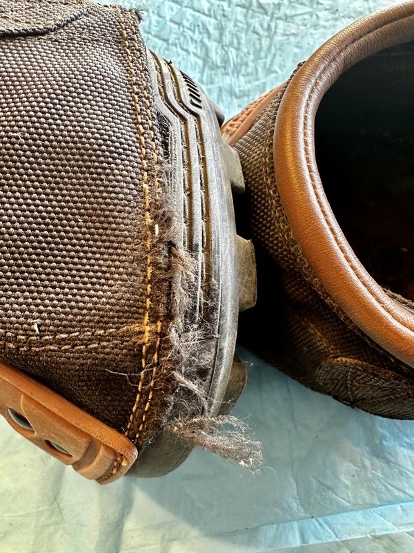 Fraying and wearing out