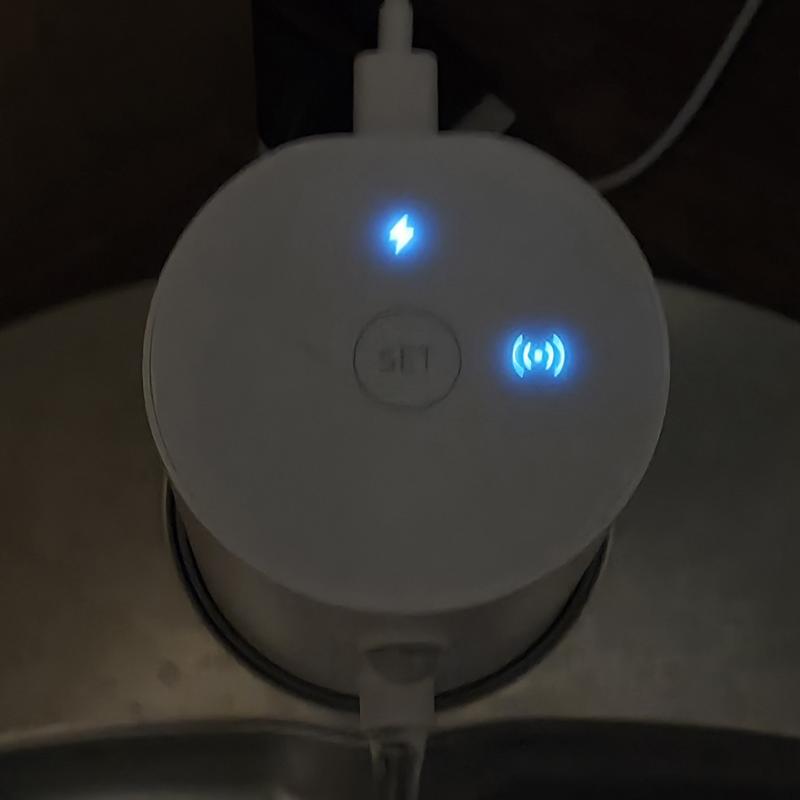 Plugged in and set on motion sense