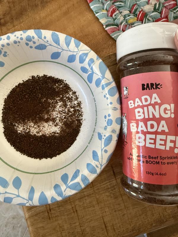 BARK Bada Bing! Bada Beef! High Protein Limited Ingredient Dry Dog Food Topper, 4.6-oz bottle