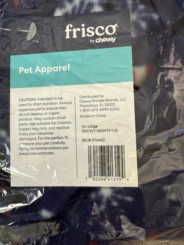 Frisco Snowy Nights Dog & Cat Cozy Polar Fleece PJs