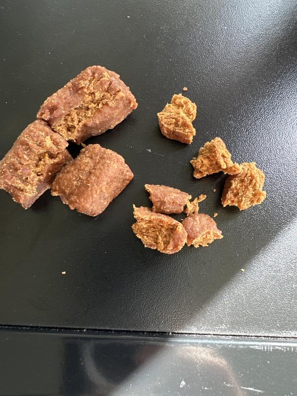 Broken pea size roughly