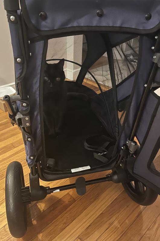 PET GEAR Excursion NoZip Dog & Cat Stroller, Mountain Lilac