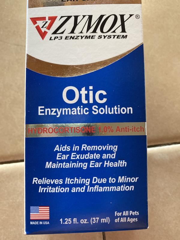ZYMOX Otic Dog Cat Ear Infection Treatment with Hydrocortisone reviews Chewy