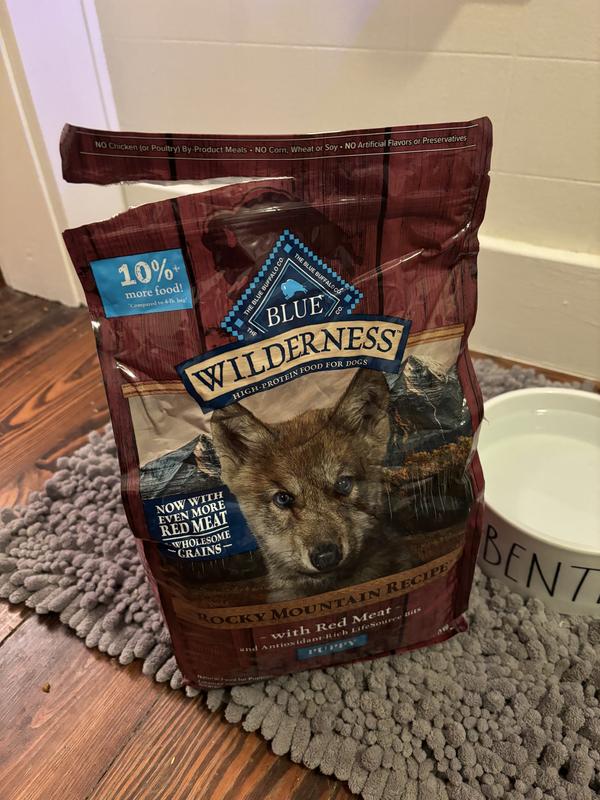 Blue wilderness puppy food hotsell red meat