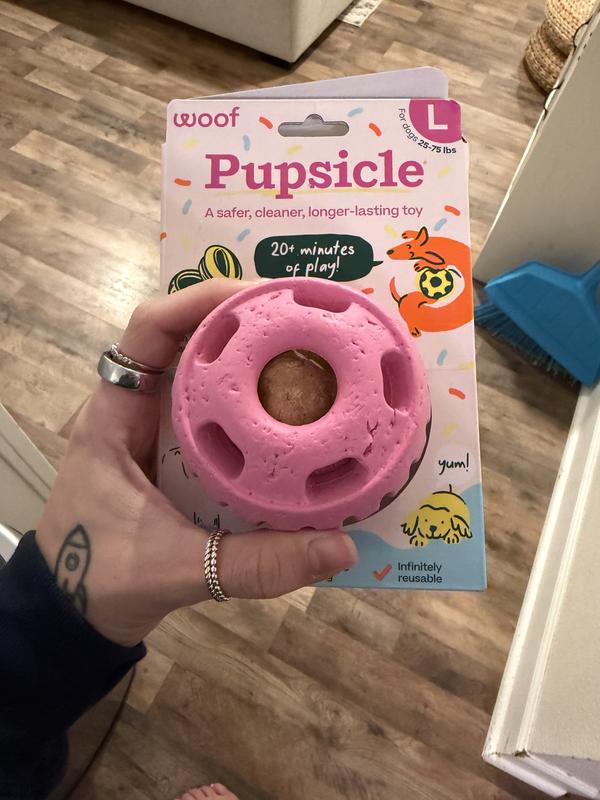 WOOF Party Pupsicle - Duurzaam interactief hondenspeelgoed tegen