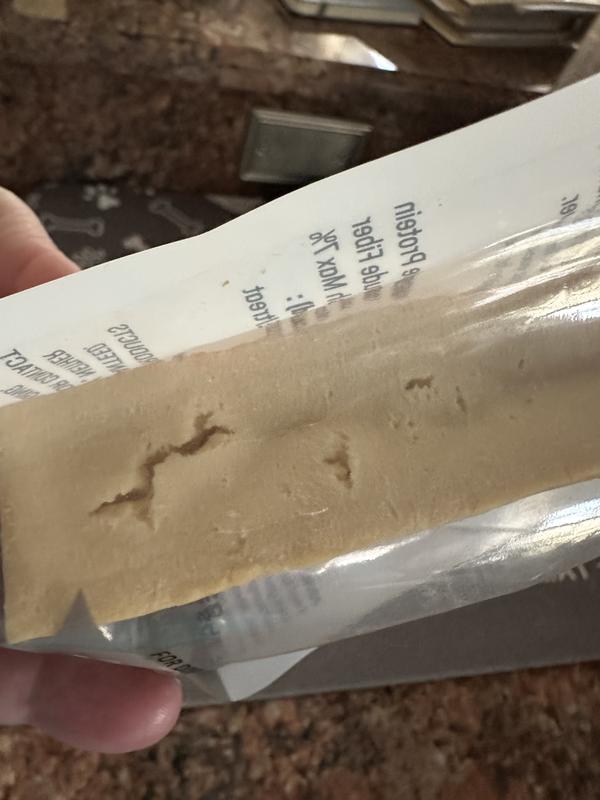 See holes and defect inside stick- will likely break quickly!!