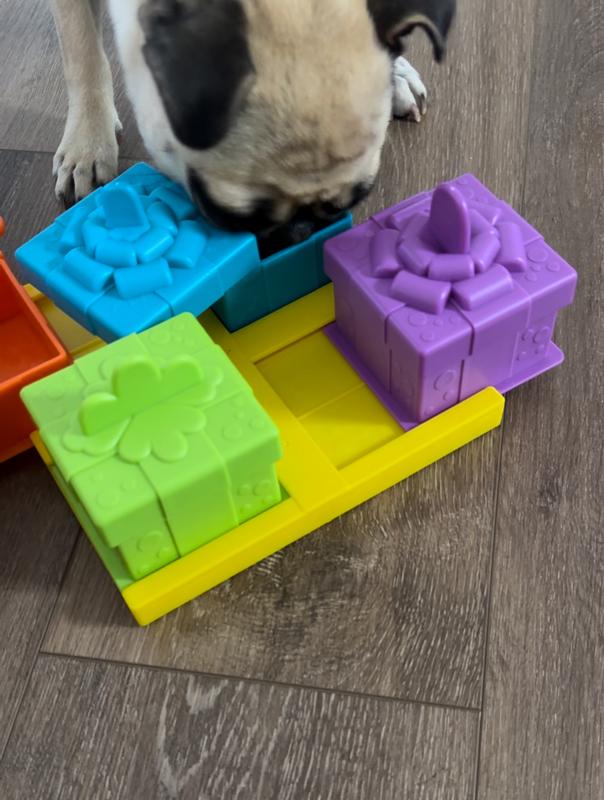 Brightkins Leckerli-Puzzle Für Hunde - Interaktives Spielzeug Mit 4 Öffnungsmechanismen