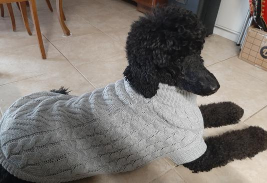 GF Pet Chalet Dog Sweater - Large - Grey