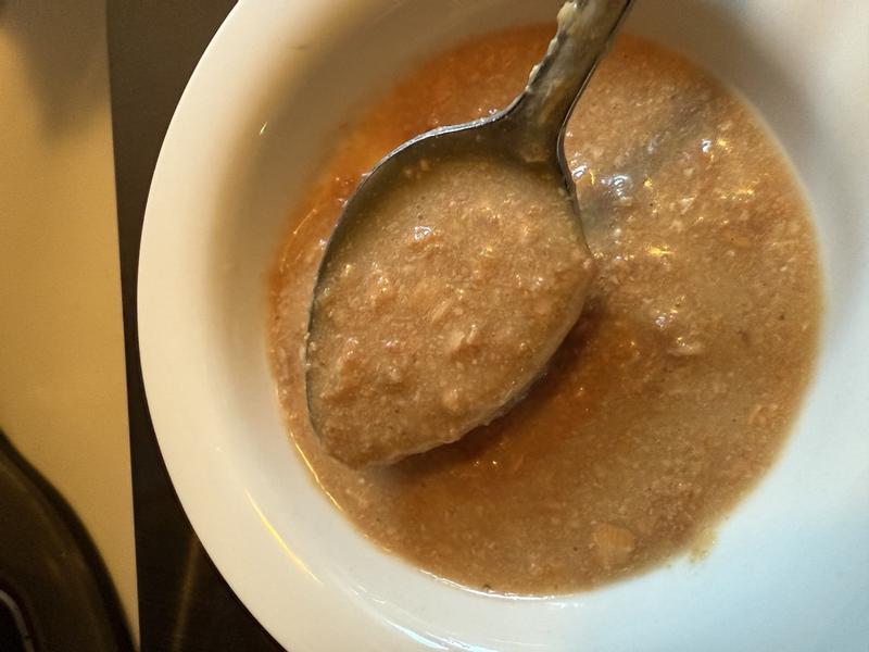 1/2 a pouch shown after whipping up in same