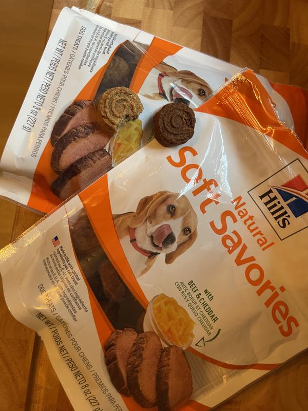 Hill's Natural Soft Savories with Beef & Cheddar Dog Treats