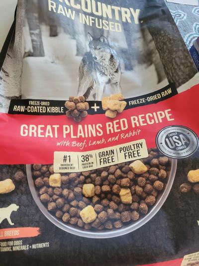 Merrick Grain Free Backcountry Raw Infused Game Bird Recipe Dog Food 20 lb.