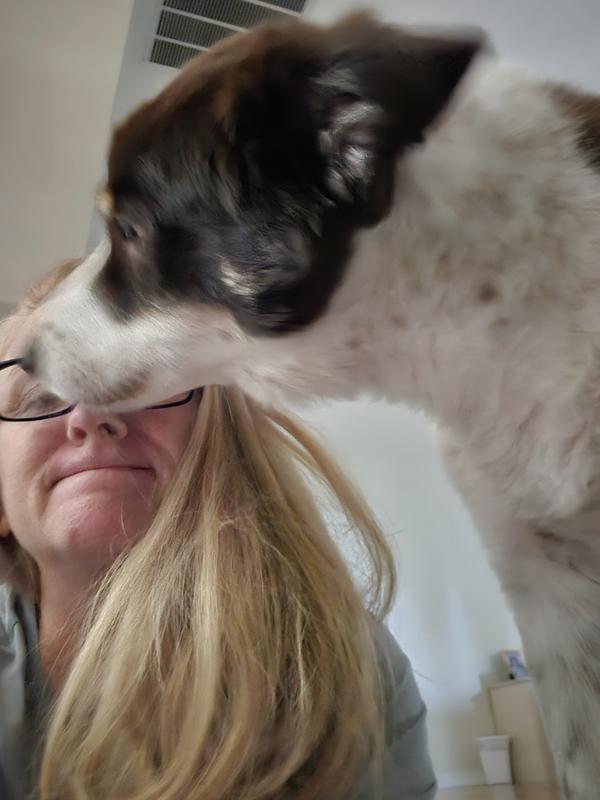 Jesse thanking me for his treat.