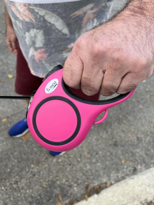 FRISCO Retractable Dog Leash, Black, Large 16ft long, 9/16in wide, 1 count