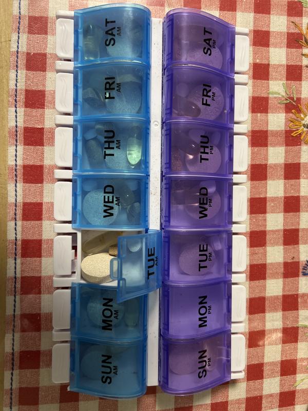 Our dog’s pill box