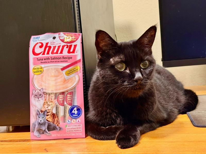 Glamour shot with the treat