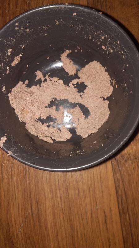 Almost completely empty bowl