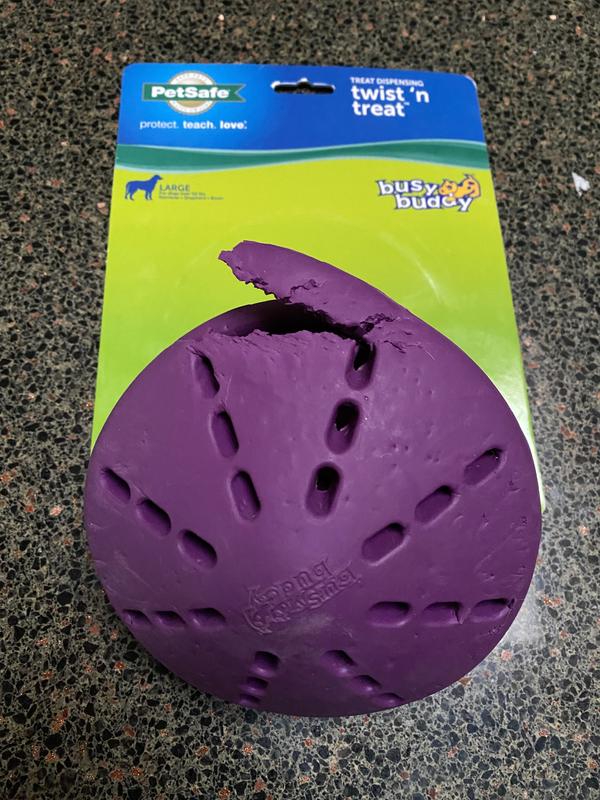 PetSafe BUSY BUDDY TWIST N TREAT Dog Toy Chew and Treat Dispensing SMALL