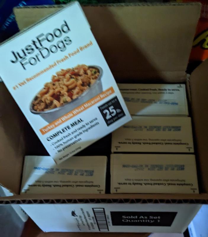 JustFoodForDogs PantryFresh Turkey & Whole Wheat Macaroni Fresh Dog Food!