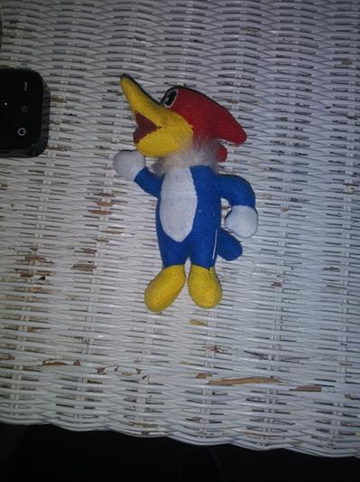 Multipet Woody Woodpecker Plush Cat Toy with Catnip