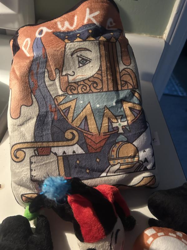 Close up of large poker card