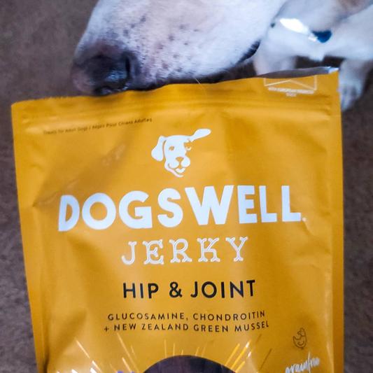 DOGSWELL Jerky Hip & Joint Duck Recipe GrainFree Dog Treats, 20oz bag