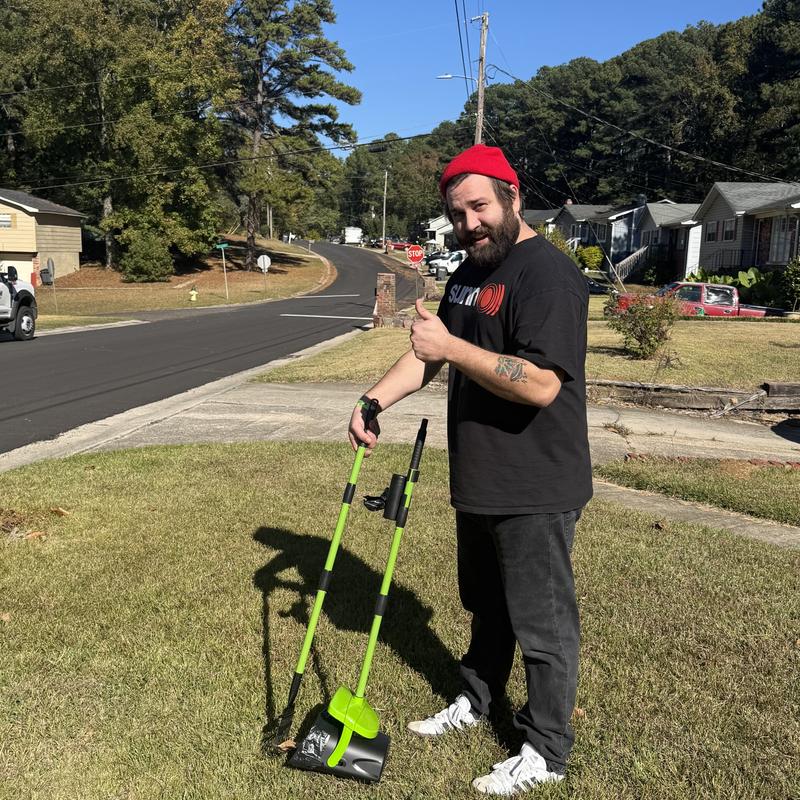 Not poop, just a leaf for demo.