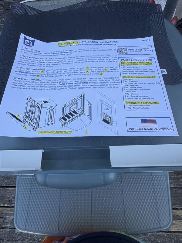 The box when we got it and the opened box when my husband put it together.