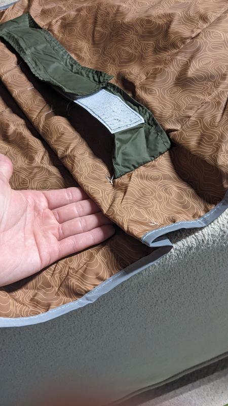 The sewed portion