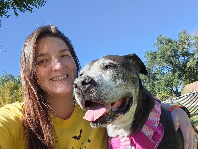 Brooklyn & Mom on our daily walk.