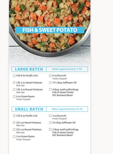 DIY Recipe Guide for the Fish and Sweet Potato Meal