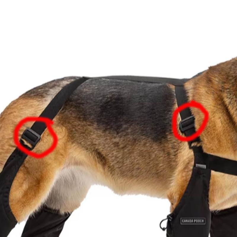 Plastic tightener circled in red keeps sliding down/loosening up.