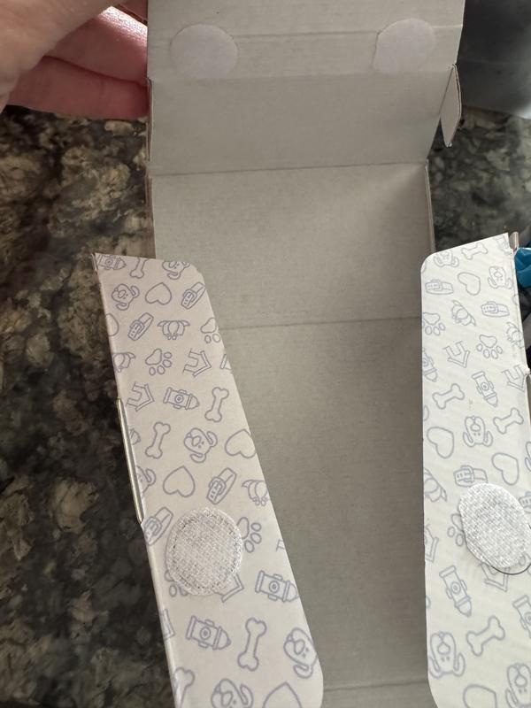 Velcro-like packaging disks